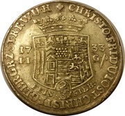 ⅔ Thaler - Christof Frederick and Jost Christian obverse image