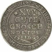 16 Gute Groschen - Jost Christian and Christof Louis II obverse image