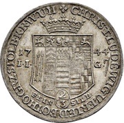 ⅔ Thaler - Christof Louis II and Frederick Botho obverse image