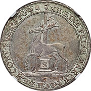 ⅔ Thaler - Frederick Botho and Charles Louis, Germany, 1764 reverse image