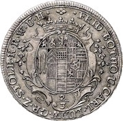 ⅔ Thaler - Frederick Botho and Charles Louis obverse image
