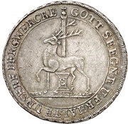 ⅔ Thaler - Frederick Botho and Charles Louis Ausbeute, Germany, 1765 reverse image