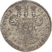 ⅔ Thaler - Charles Louis and Henry Christian Frederick obverse image