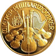 500 Schilling Vienna Philharmonic; Gold Bullion Coinage reverse image