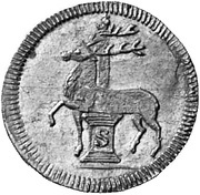¼ Ducat - Christof Louis II and Frederick Botho, Germany, 1739 reverse image