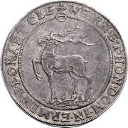 1 Thaler - Wolfgang George, Germany, 1619 reverse image