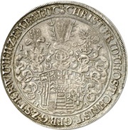 1 Thaler - Christof Frederick and Jost Christian Ausbeutetaler obverse image
