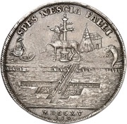1 Thaler - Christof Frederick and Jost Christian Ausbeute, Germany, 1715 reverse image
