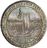 1 Thaler - Christopher Frederick and Jost Christian Bicentenary of the Reformation, Germany, 1717 reverse image