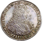 1 Thaler - Christof Frederick and Jost Christian Contract of seperation obverse image