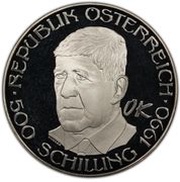 500 Schilling Oskar Kokoschka obverse image