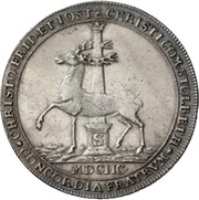 1 Thaler - Christof Frederick and Jost Christian obverse image
