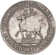 1⅓ Thaler - Charles Louis and Henry Christian Frederick, Germany, 1796 reverse image