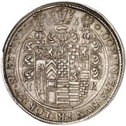 2 Thalers - John Martin I, Germany, 1646-1660 reverse image