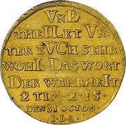 1 Ducat Bicentenary of the Reformation, Germany, 1717 reverse image