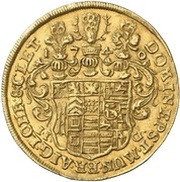 1 Ducat - Christoph Louis II and Frederick Botho, Germany, 1740-1757 reverse image