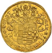 1 Ducat - Frederick Botho and Charles Louis, Germany, 1762-1766 reverse image