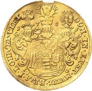 2 Ducats - Christof Frederick and Jost Christian, Germany, 1725 reverse image
