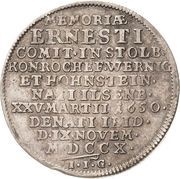 ¼ Thaler - Louis Christian Death, Germany, 1710 reverse image