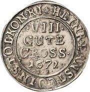 8 Gute Groschen - Henry Ernest I obverse image
