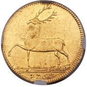 1 Ducat - Christian Ernest I, Germany, 1768 reverse image