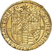 2 Ducats - Henry Ernest I, Germany, 1659 reverse image