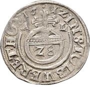 1⁄28 Thaler - Henry XXII and Wolfgang George, Germany, 1612 reverse image