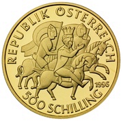 500 Schilling Heinrich II Jasomirgott obverse image