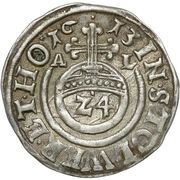 1 Groschen - Henry XXII and Wolfgang George, Germany, 1613 reverse image