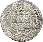 ¼ Thaler - Louis II, Henry XXI, Albert George, Christoph I and Wolf Ernest, Germany, 1572 reverse image