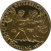 500 Schilling Franz Schubert obverse image