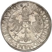 1 Thaler - Louis II, Henry XXI, Albert George and Christof I, Germany, 1562 reverse image