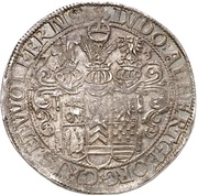 1 Thaler - Louis II, Albert George, Christof I and Wolf Ernest obverse image