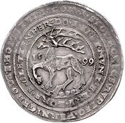 1 Thaler - Wolf Ernest, John, Henry XXII, Louis George and Christoph II, Germany, 1598-1599 reverse image