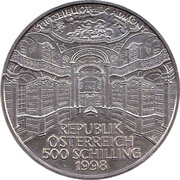 500 Schilling Book Printer obverse image
