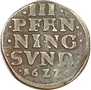 3 Pfennig, Germany, 1622-1623 reverse image