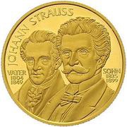500 Schilling Johann Strauss, Austria, 1999 reverse image