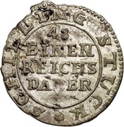 1⁄48 Thaler, 1 Schilling Swedish Occupation, Germany, 1715 reverse image