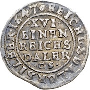 1 Düttchen, 1⁄16 Thaler Swedish Occupation, Germany, 1646-1660 reverse image