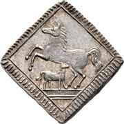 ¼ Ducat Klippe; Silver pattern strike obverse image