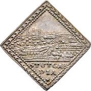 ½ Ducat Klippe; Silver pattern strike; New year obverse image