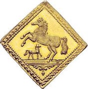 ½ Ducat - Dukatenklippe, Germany, 1740 reverse image