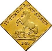 ½ Ducat - Dukatenklippe, Germany, 1750 reverse image