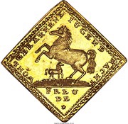 1 Ducat - Dukatenklippe, Germany, 1740 reverse image