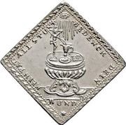 1 Dukatenklippe Silver pattern strike, Germany, 1740 reverse image