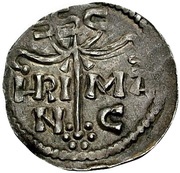 Denier - Hermann I and king Otto I Breisach mint obverse image