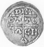 Denier - Burchard III et Otton Ier Brisach, Germany, 954-973 reverse image