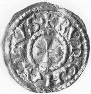 Denier - Burchard III Zurich obverse image