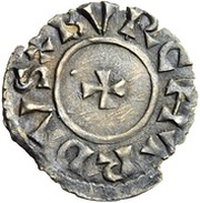 Denier - Burchard III and emperor Otto I Breisach mint obverse image