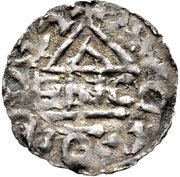Denier - Otto I Augsburg mint, Germany, 973-982 reverse image